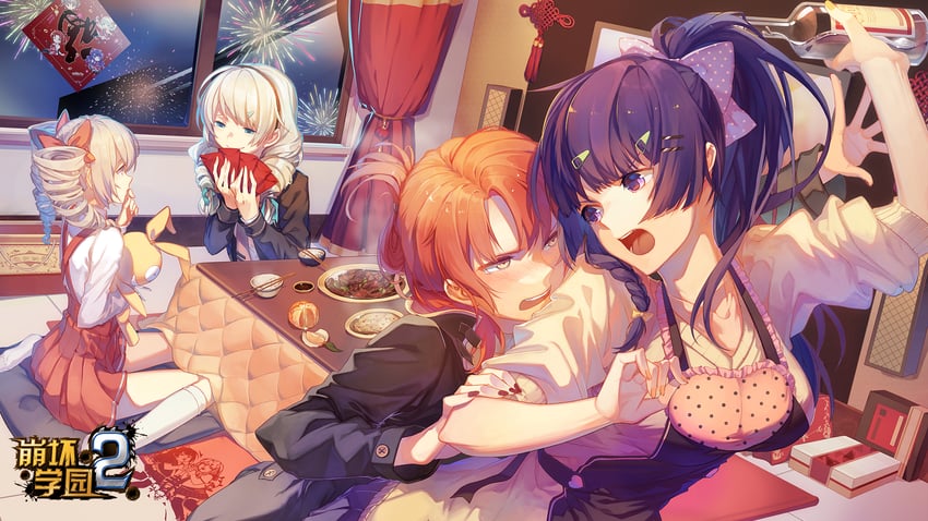 kiana kaslana, raiden mei, bronya zaychik, murata himeko, and homu (honkai and 1 more)