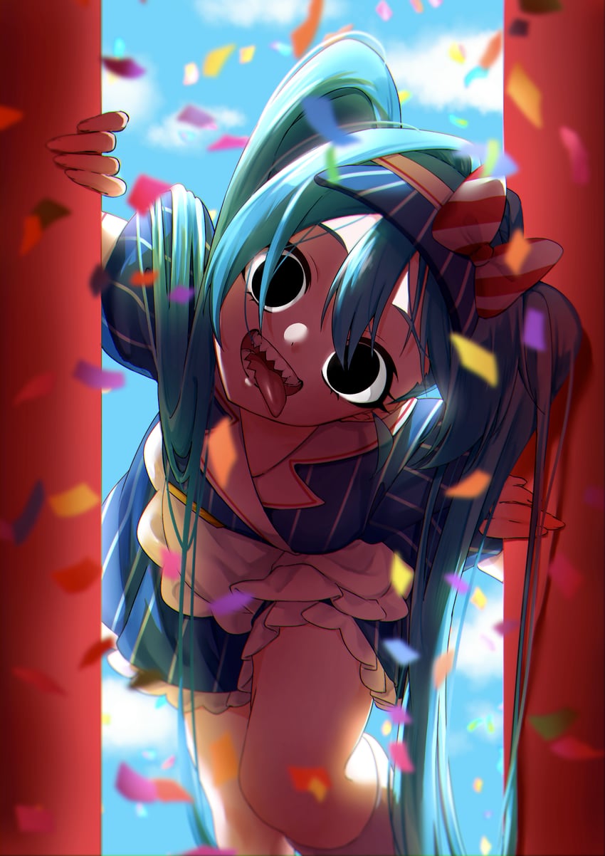 hatsune miku (vocaloid and 1 more) drawn by hisuipechika