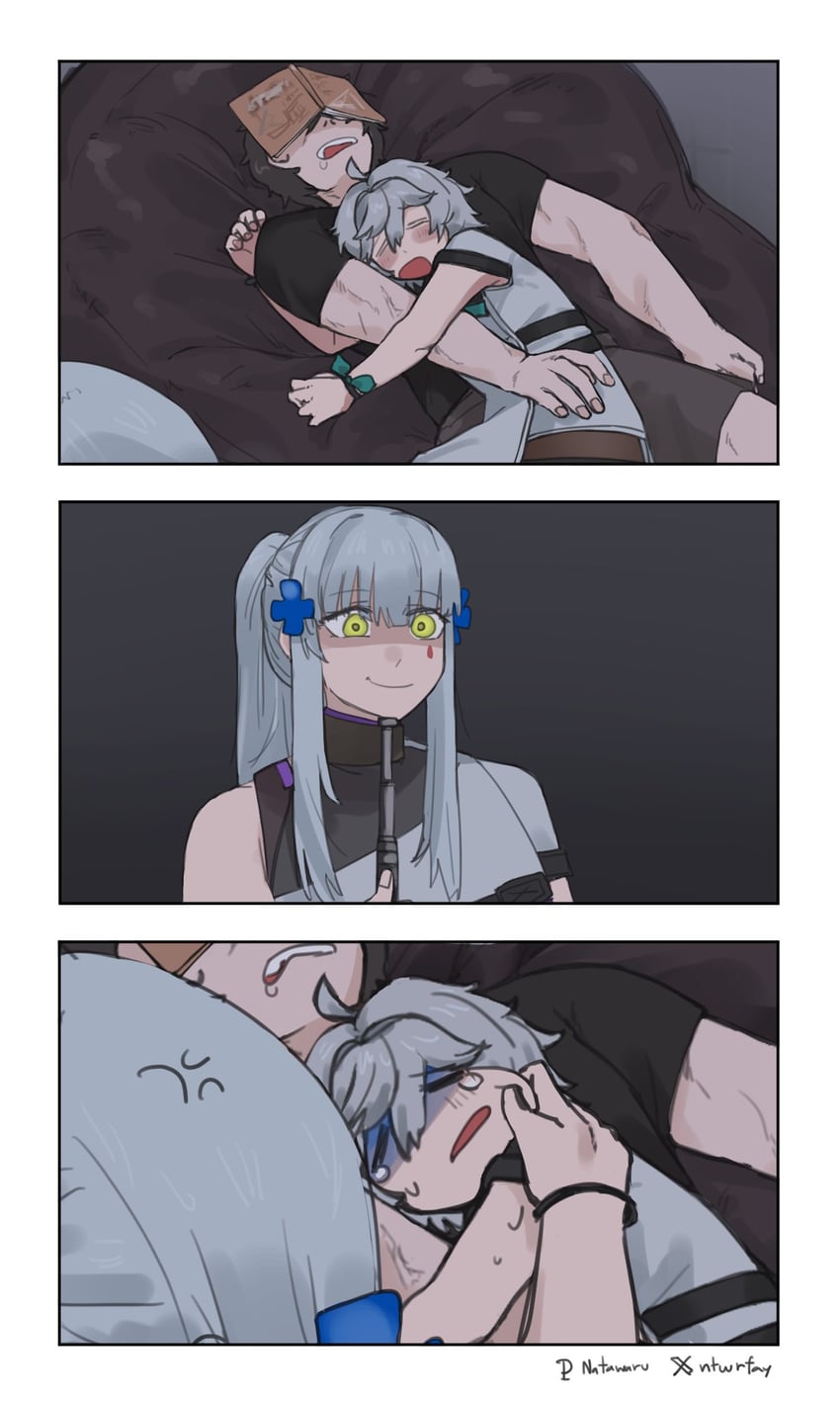hk416, commander, g11, klukai, and mechty (girls' frontline and 1 more) drawn by natawaru