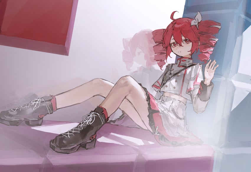kasane teto (utau and 2 more) drawn by sunjinghan0801_(mokacoat)