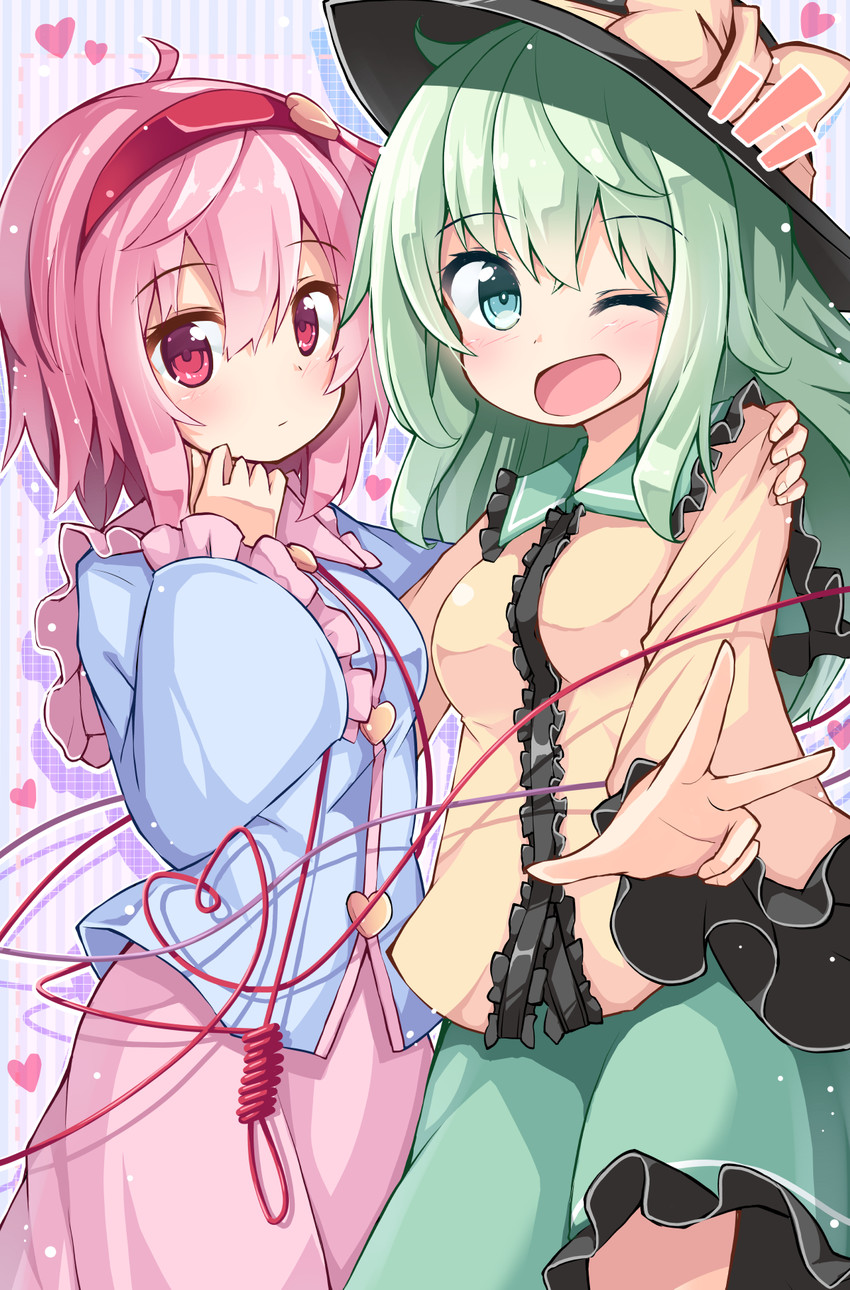 komeiji koishi and komeiji satori (touhou) drawn by ominaeshi_(takenoko)
