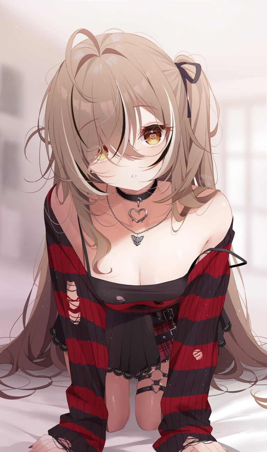 nanashi mumei (hololive and 1 more) drawn by deyui