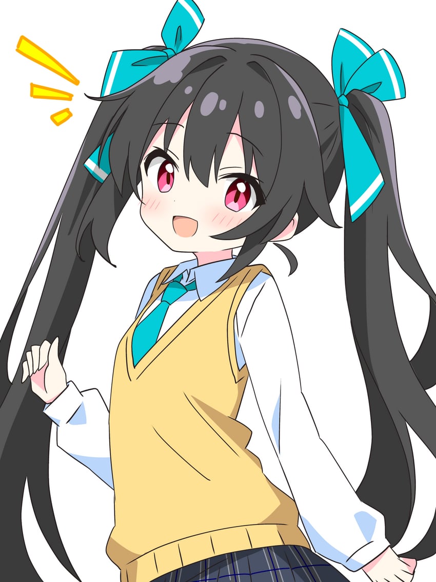 black-haired twintail girl (original) drawn by kotatsu-mazoku