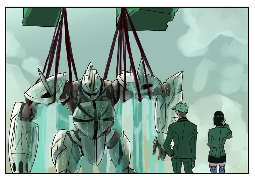 challia bull, comoli harcourt, and turn x (gundam and 2 more) drawn by hayapapapaya