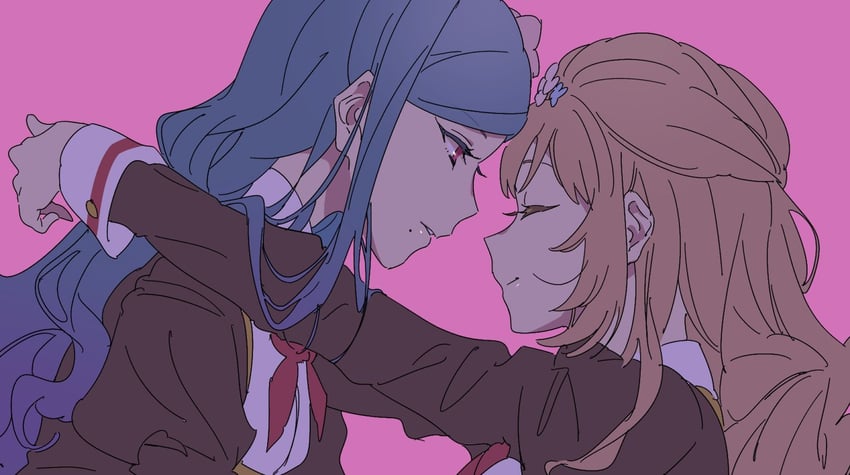 kazesawa sora and himesato maria (aikatsu!) drawn by shiontaso