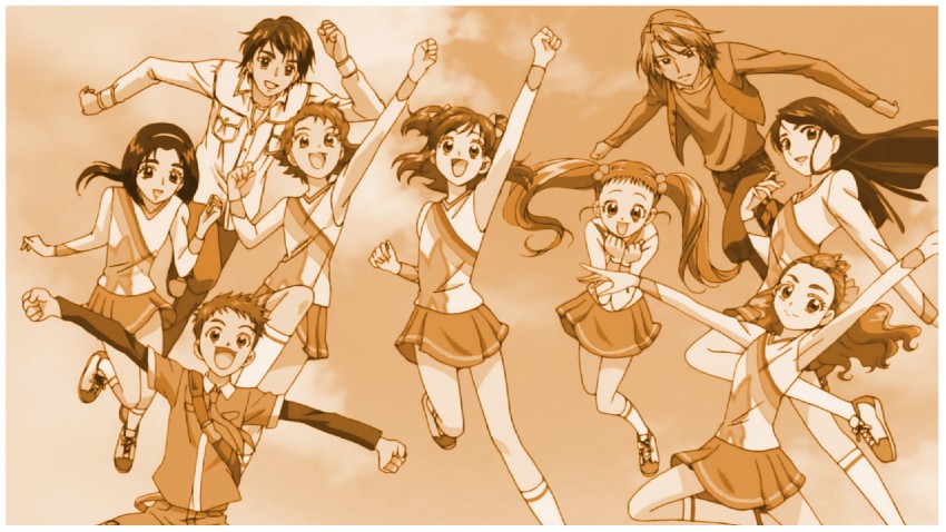 yumehara nozomi, minazuki karen, kasugano urara, akimoto komachi, natsuki rin, and 8 more (precure and 2 more)