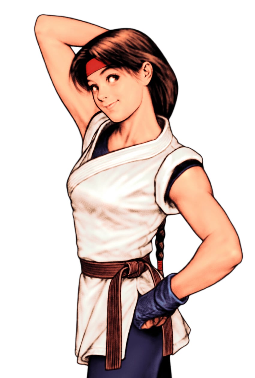yuri sakazaki (the king of fighters and 4 more) drawn by mori_toshiaki