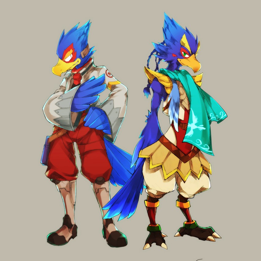 revali and falco lombardi (the legend of zelda and 3 more) drawn by rio_717