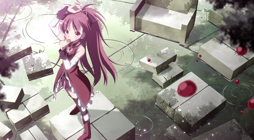 sakura kyoko (mahou shoujo madoka magica) drawn by izumi_bell