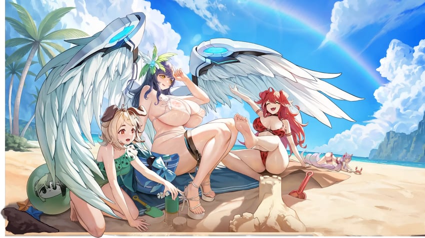 hachiko of castling, perrault, fenrir, and snow feather (last origin)