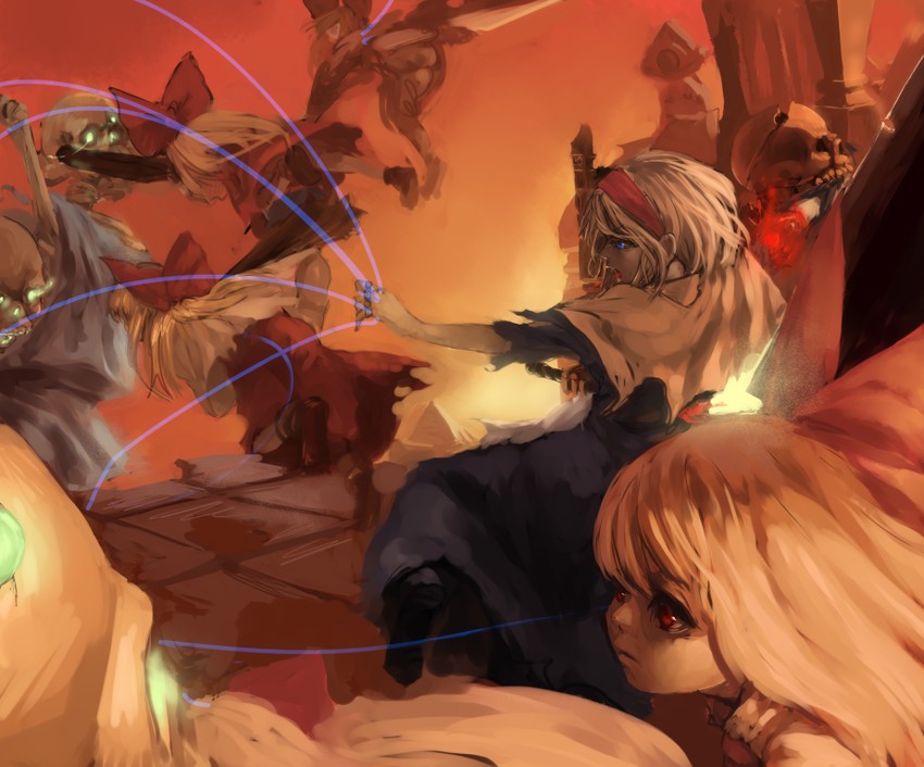 alice margatroid and shanghai doll (touhou) drawn by inishie_kumo