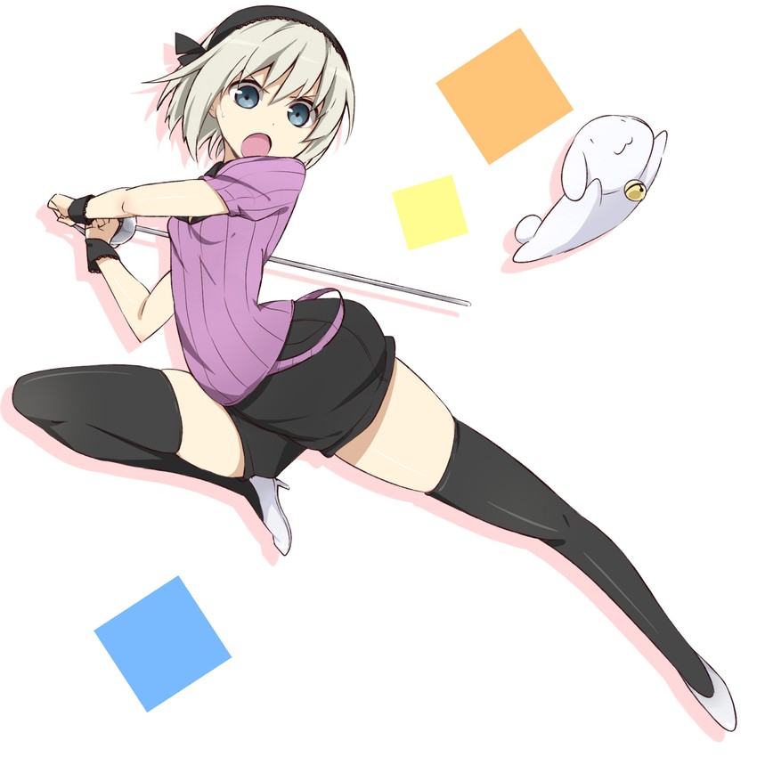 komomo sakurai and ume (watashi no ookami-san) drawn by ma-y and yuz_(eu414148)