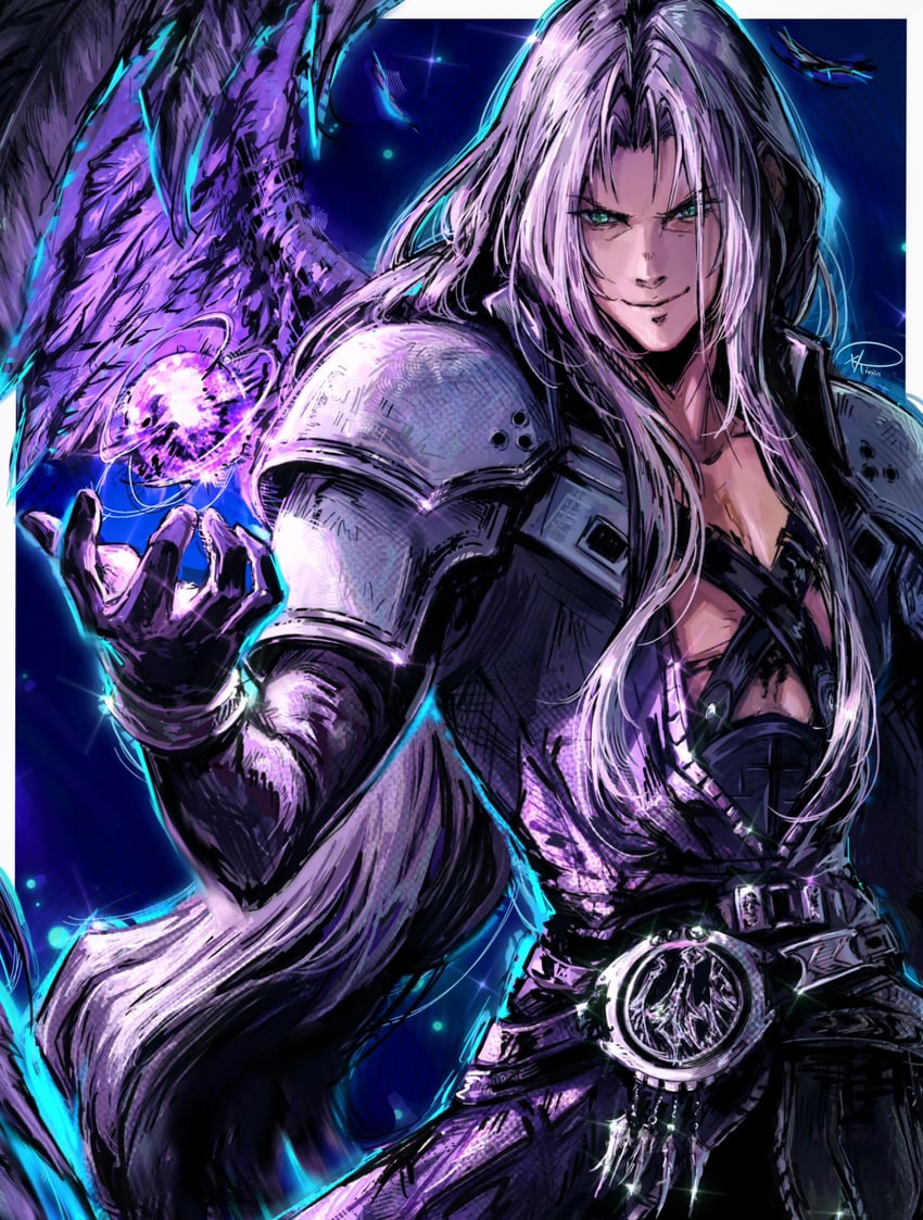 sephiroth (final fantasy and 2 more) drawn by kuroiitulip