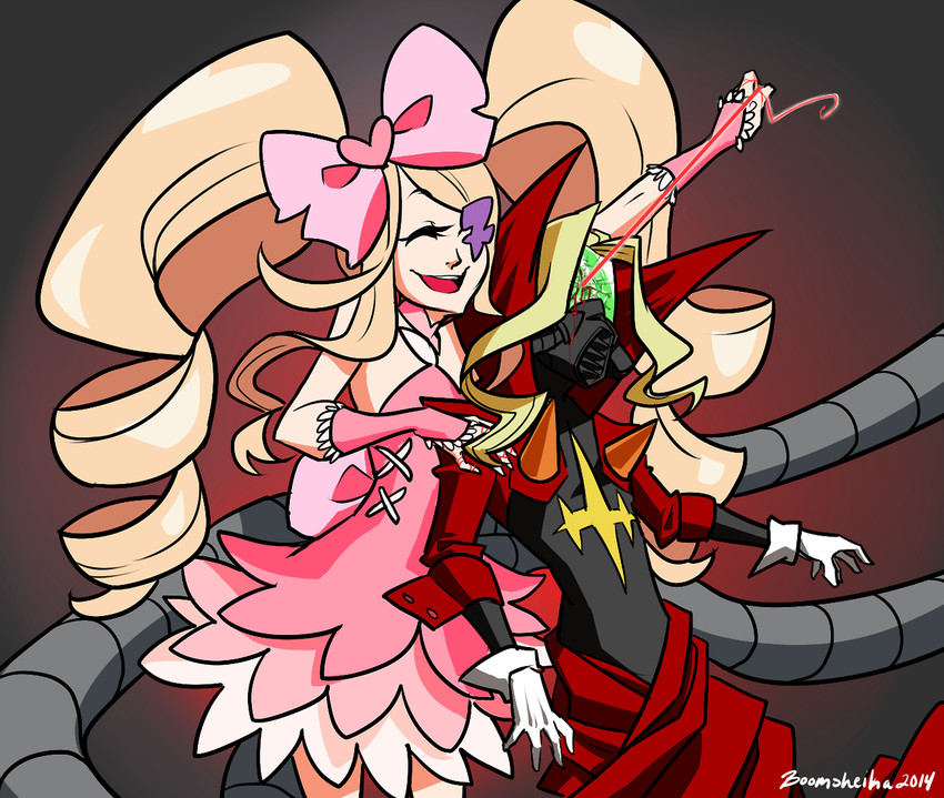 harime nui and iori shirou (kill la kill) drawn by boomsheika