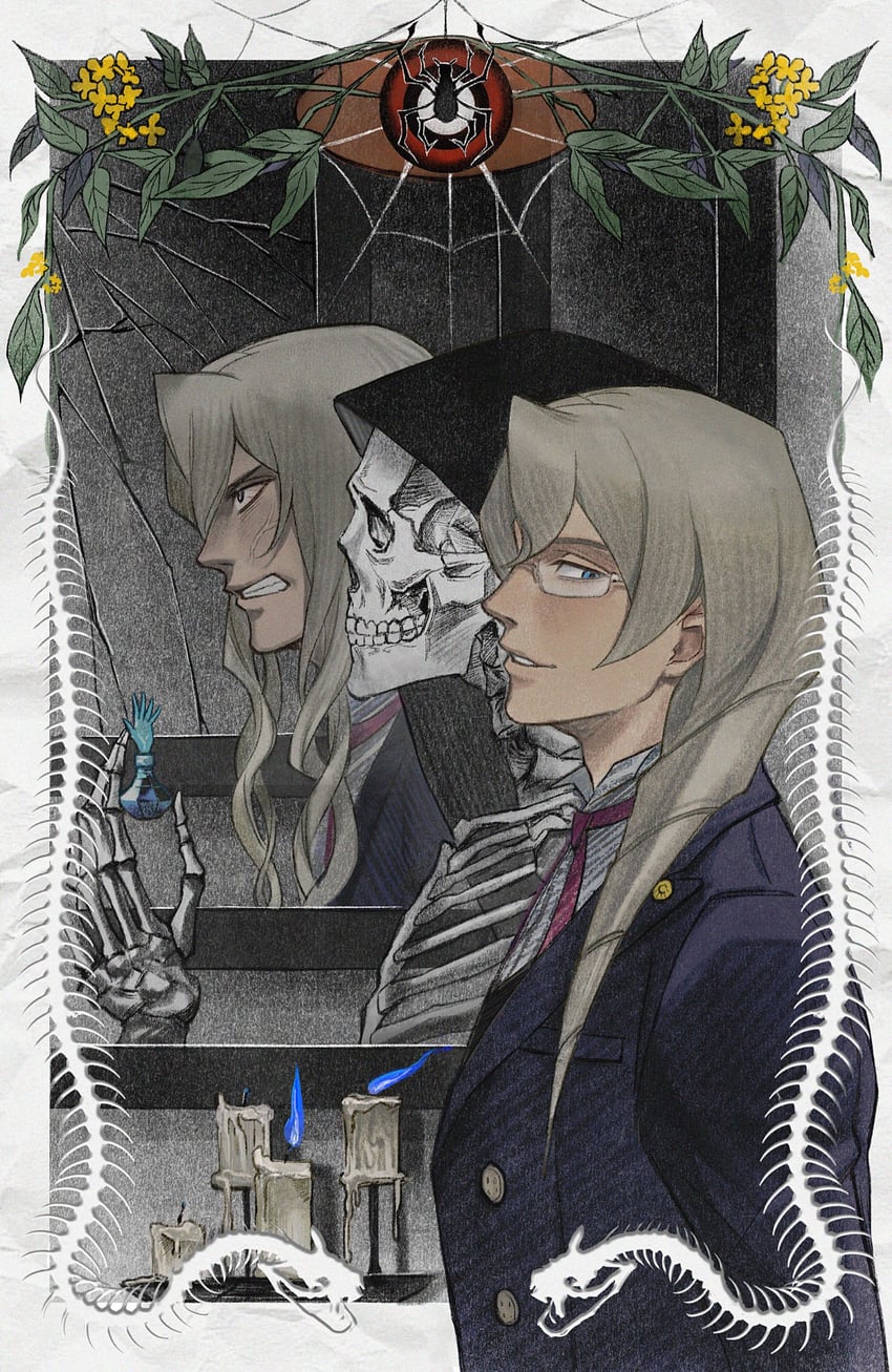 kristoph gavin (ace attorney and 1 more) drawn by sio2_(whynotkarma)