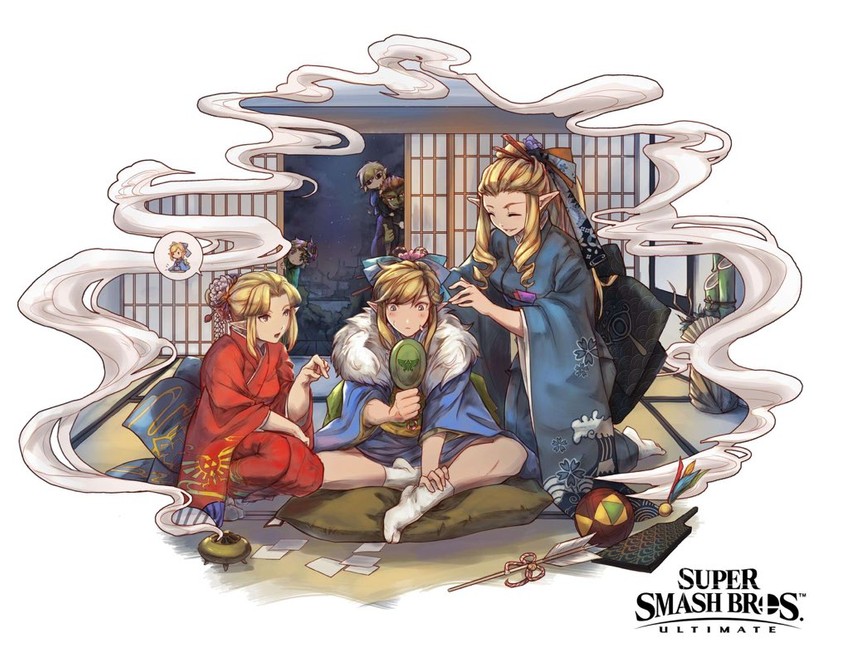 link, princess zelda, toon link, ganondorf, young link, and 1 more (the legend of zelda and 6 more) drawn by ct_wind