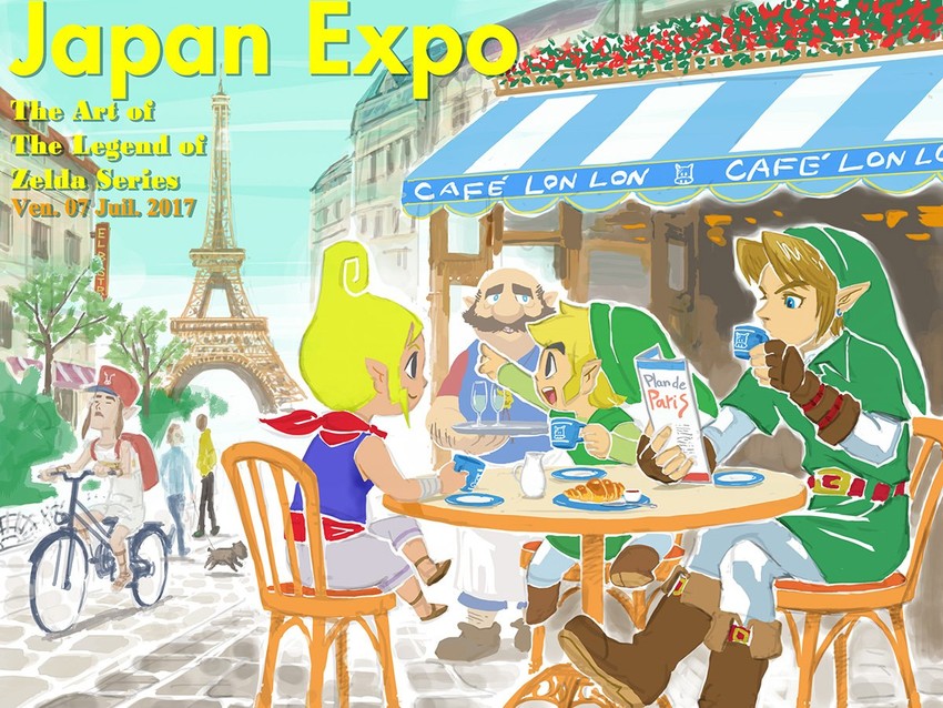 link, toon link, tetra, postman, and talon (the legend of zelda and 3 more)