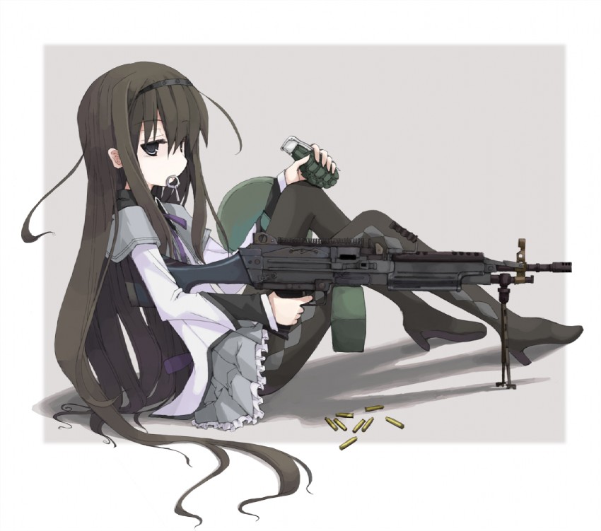 akemi homura (mahou shoujo madoka magica) drawn by mochiki