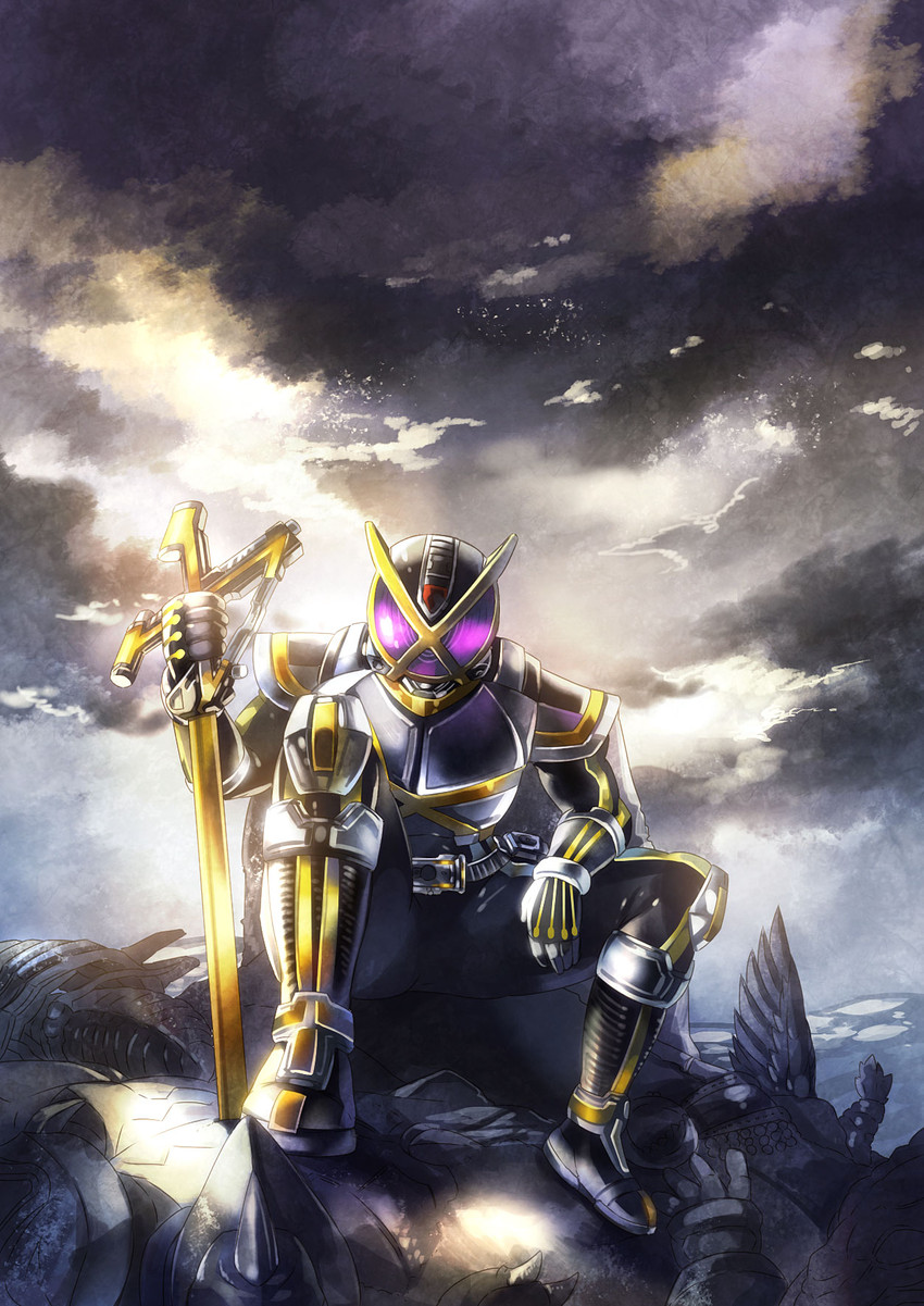 kamen rider kaixa (kamen rider and 1 more) drawn by noki_(affabile)