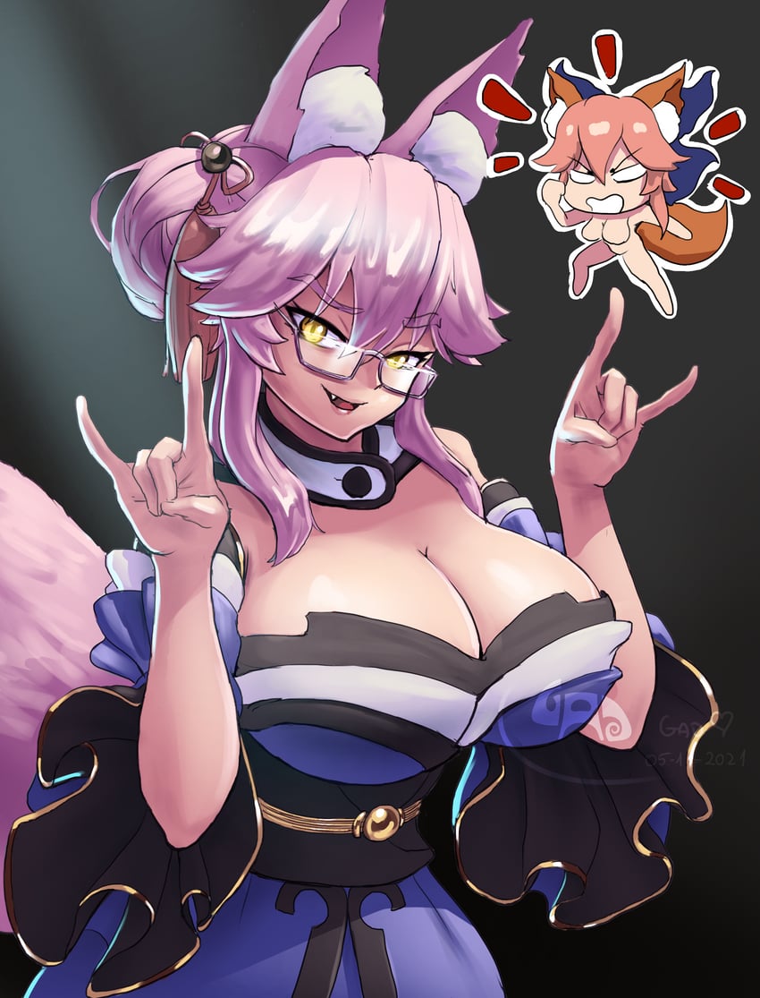 tamamo, tamamo no mae, and koyanskaya (fate and 2 more) drawn by gad_the_god