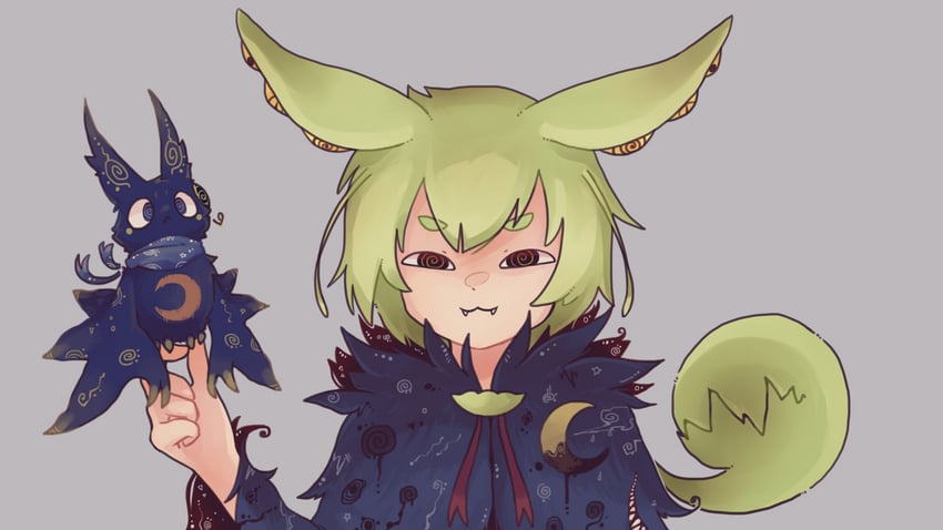 kaito and zundamon (vocaloid and 1 more) drawn by caitromen