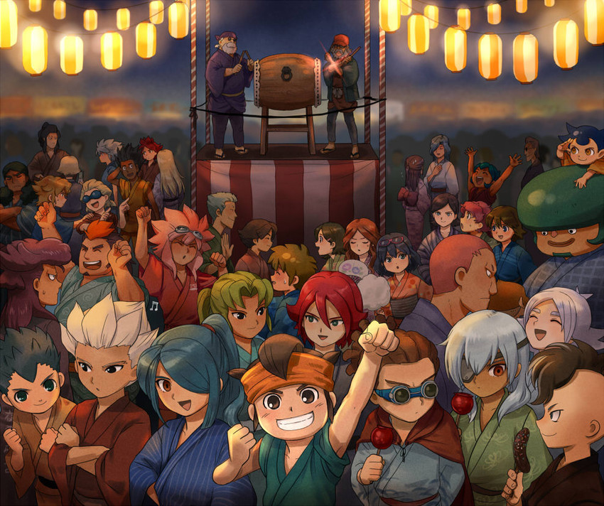 kazemaru ichirouta, afuro terumi, endou mamoru, kiyama hiroto, fubuki shirou, and 22 more (inazuma eleven) drawn by mizuhara_aki