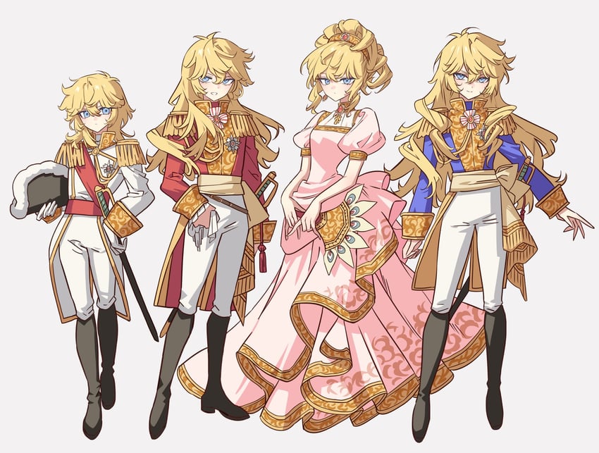 oscar francois de jarjayes (versailles no bara) drawn by meremero