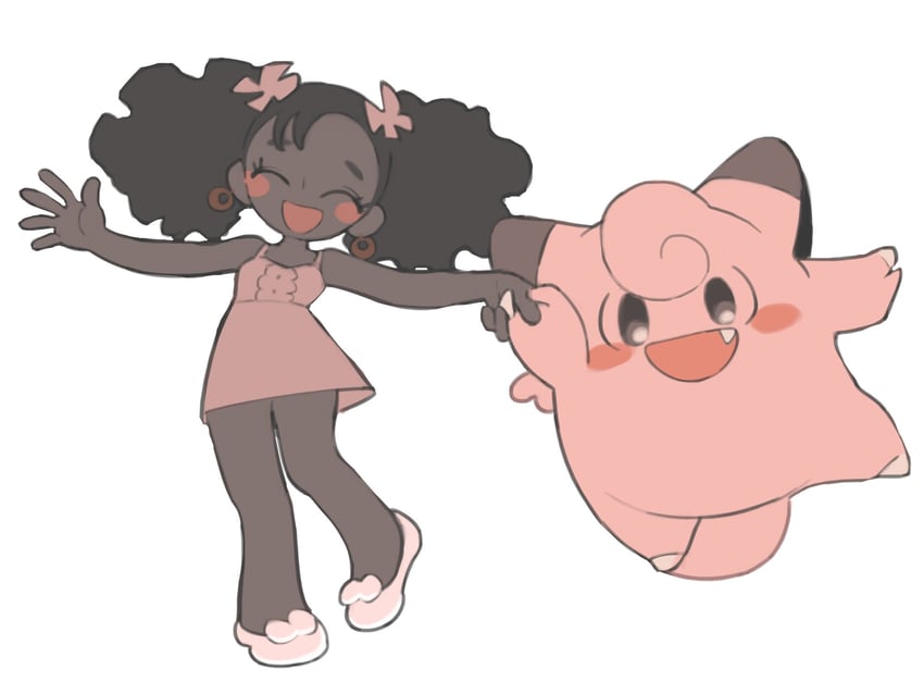 clefairy (original and 1 more) drawn by kinni