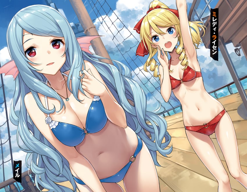 miledi reisen and meiru melusine (arifureta shokugyou de sekai saikyou and 1 more) drawn by takayaki