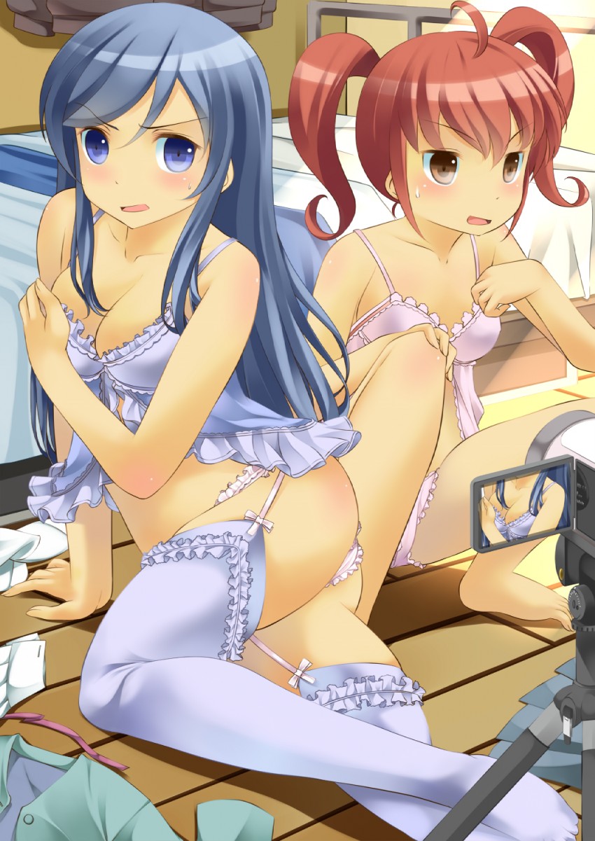 aragaki ayase and kurusu kanako (ore no imouto ga konna ni kawaii wake ga nai) drawn by onaka_sukisuki