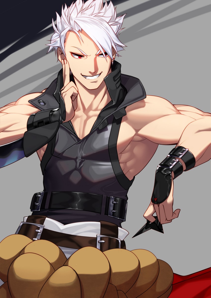 chipp zanuff (guilty gear and 1 more) drawn by akisa_yositake