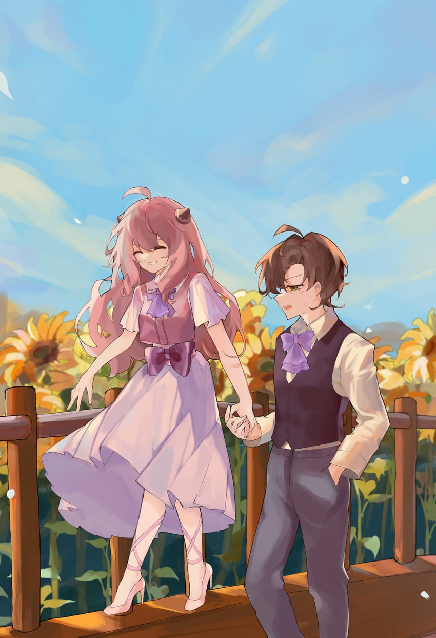 anya and damian desmond (spy x family) drawn by envi_(crosscenturion)