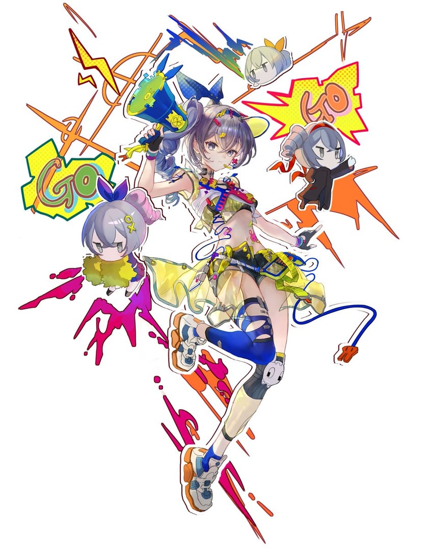 silver wolf (honkai and 1 more) drawn by uli_(bredkgod)
