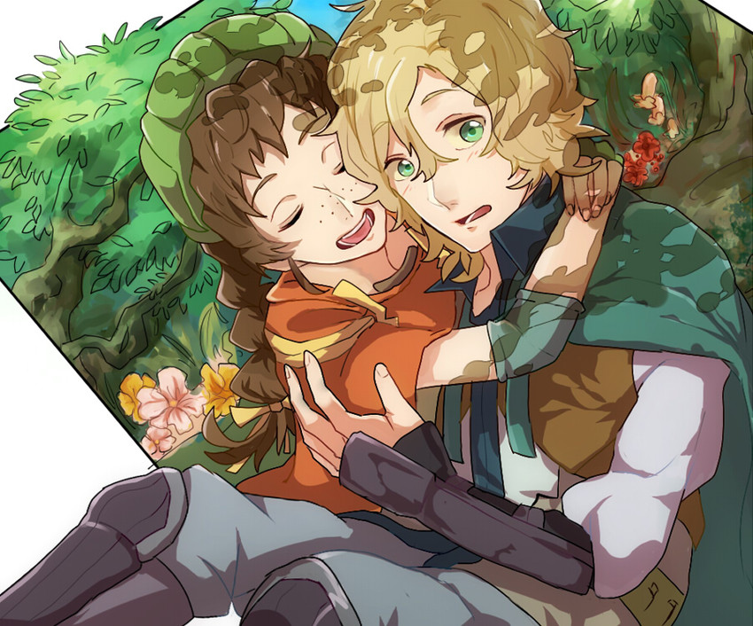 isuzu and lunderhaus cord (log horizon) drawn by kizami_(hetaisi)