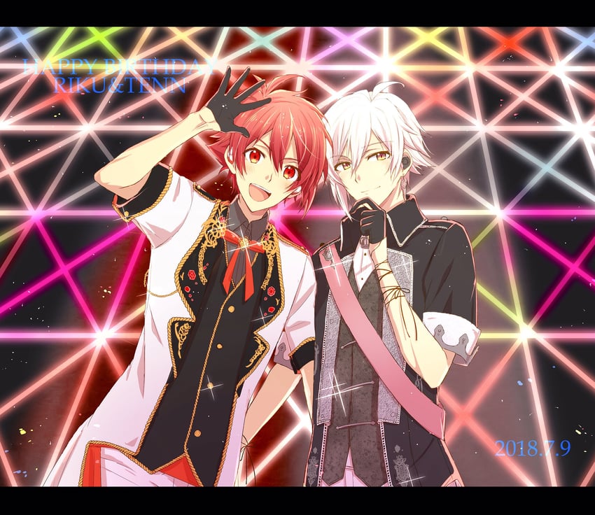 nanase riku and kujou tenn (idolish7) drawn by nau_(rg_sn79)