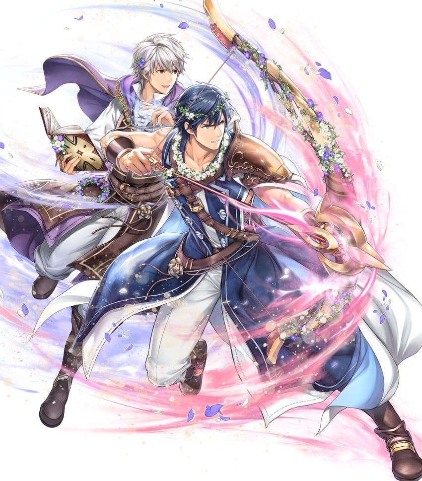 male robin and chrom (fire emblem and 2 more) drawn by yamada_koutarou