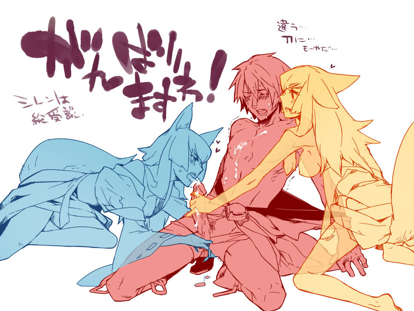 shiren, okon, and koharu (fuurai no shiren) drawn by medori