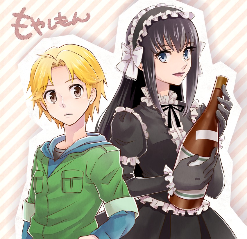 yuuki kei and sawaki souemon tadayasu (moyashimon) drawn by kasasagi_(petarpan)