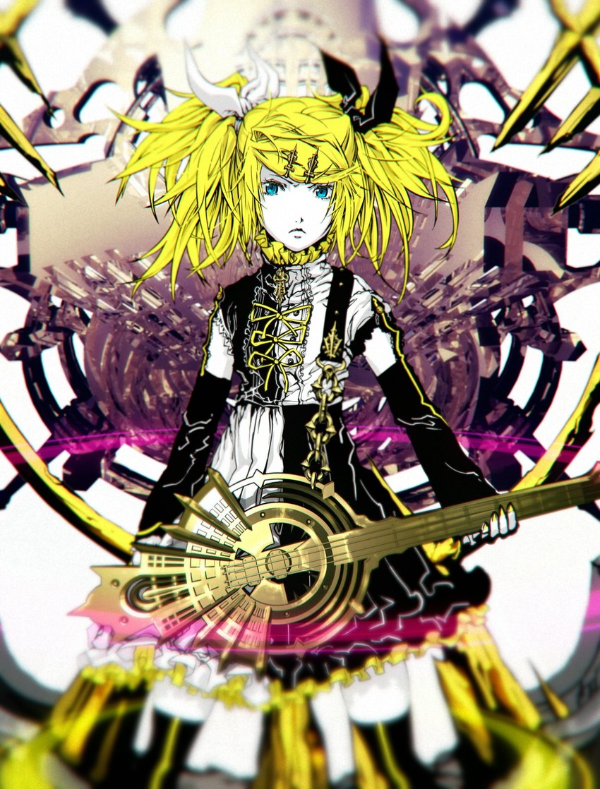 kagamine rin (vocaloid and 1 more) drawn by nagimiso