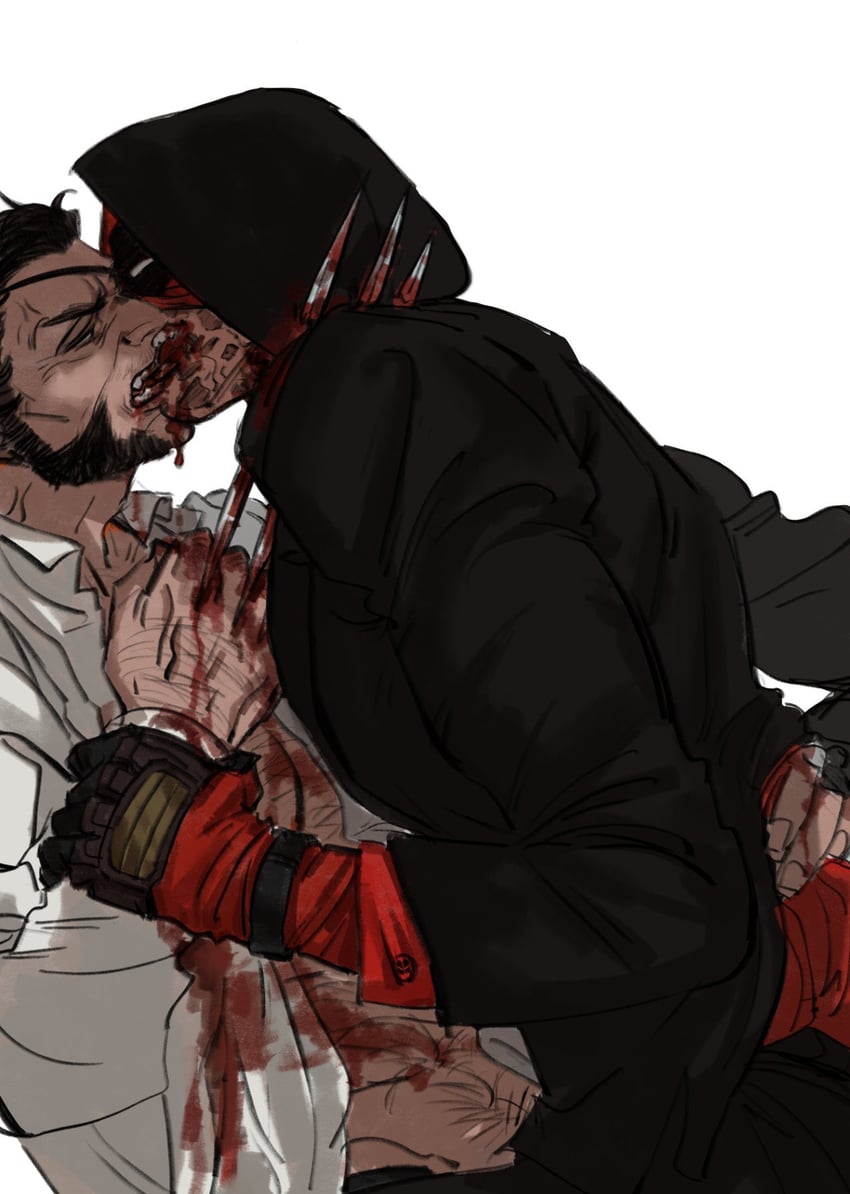 wolverine, deadpool, and patch (marvel and 4 more) drawn by mcbuckwheat