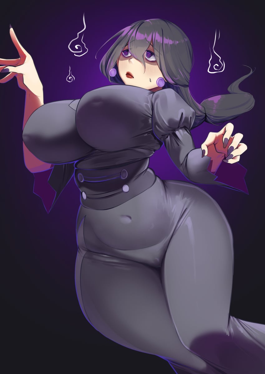 hex maniac (pokemon and 1 more) drawn by littlefevil