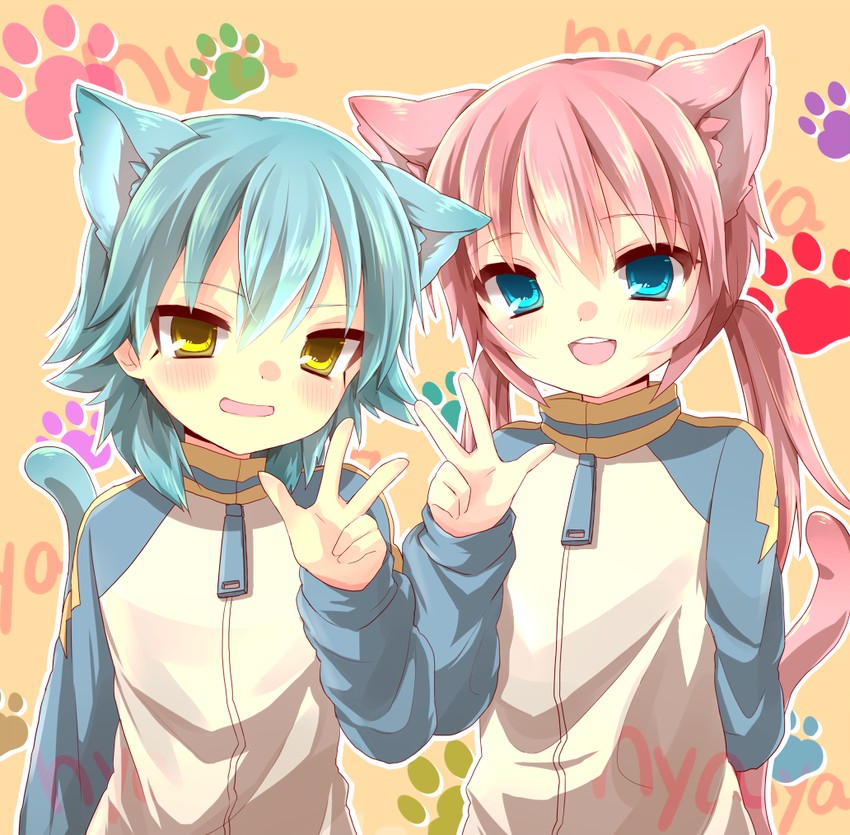 kirino ranmaru and kariya masaki (inazuma eleven and 1 more) drawn by aoi_rena