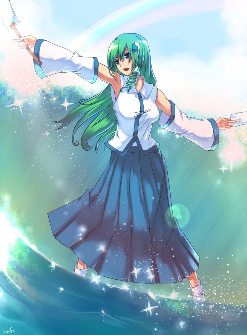 kochiya sanae (touhou) drawn by akimoto