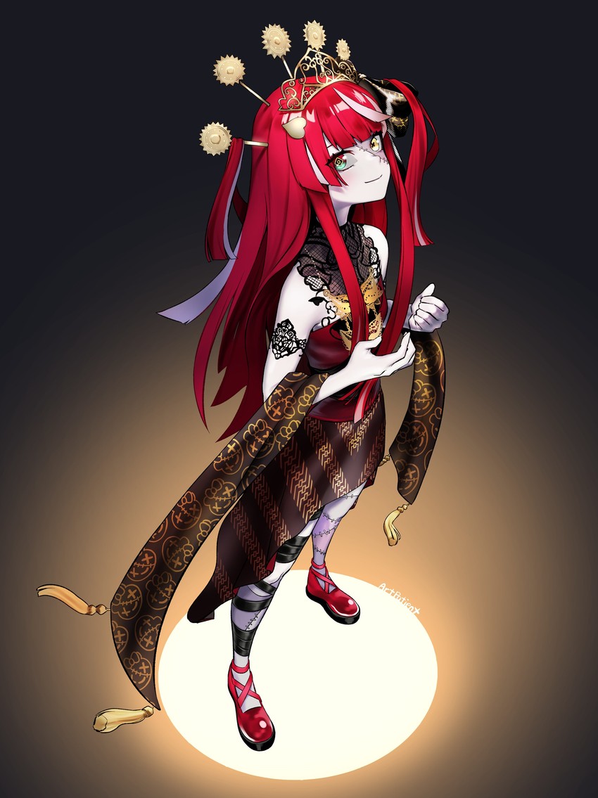 kureiji ollie and udin (hololive and 1 more) drawn by artpatient