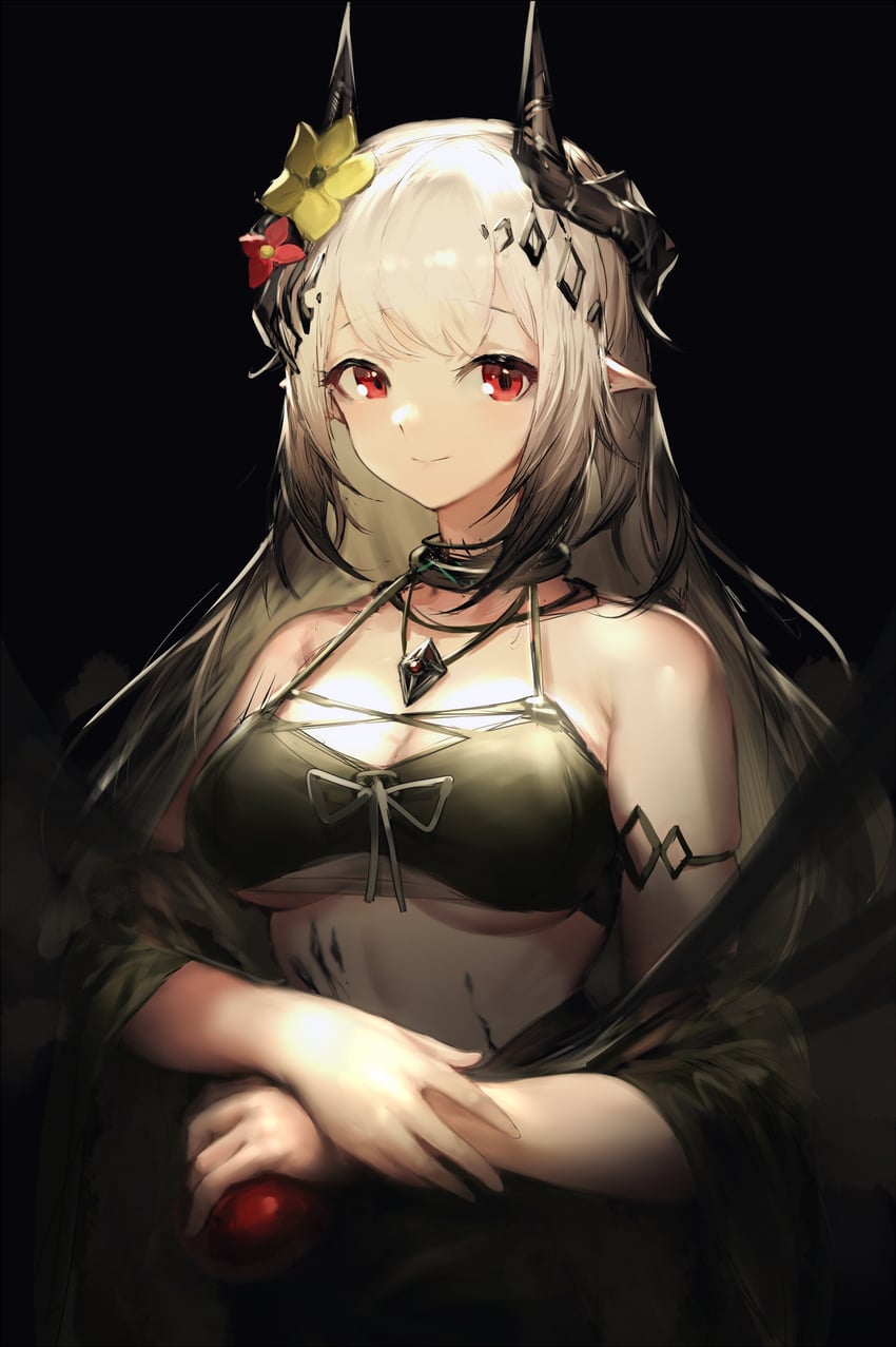 mudrock (arknights and 1 more) drawn by jell_(jell_y_fish)