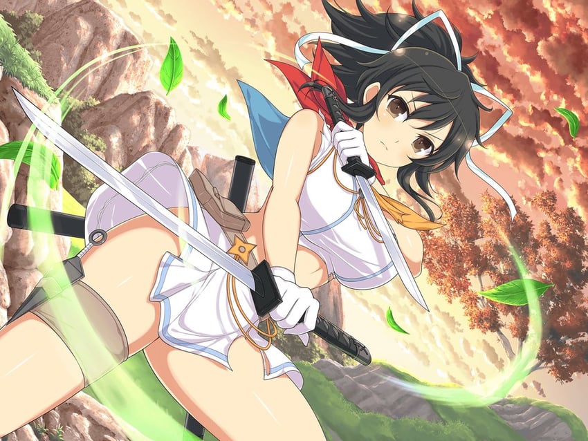 asuka (senran kagura and 2 more) drawn by yaegashi_nan