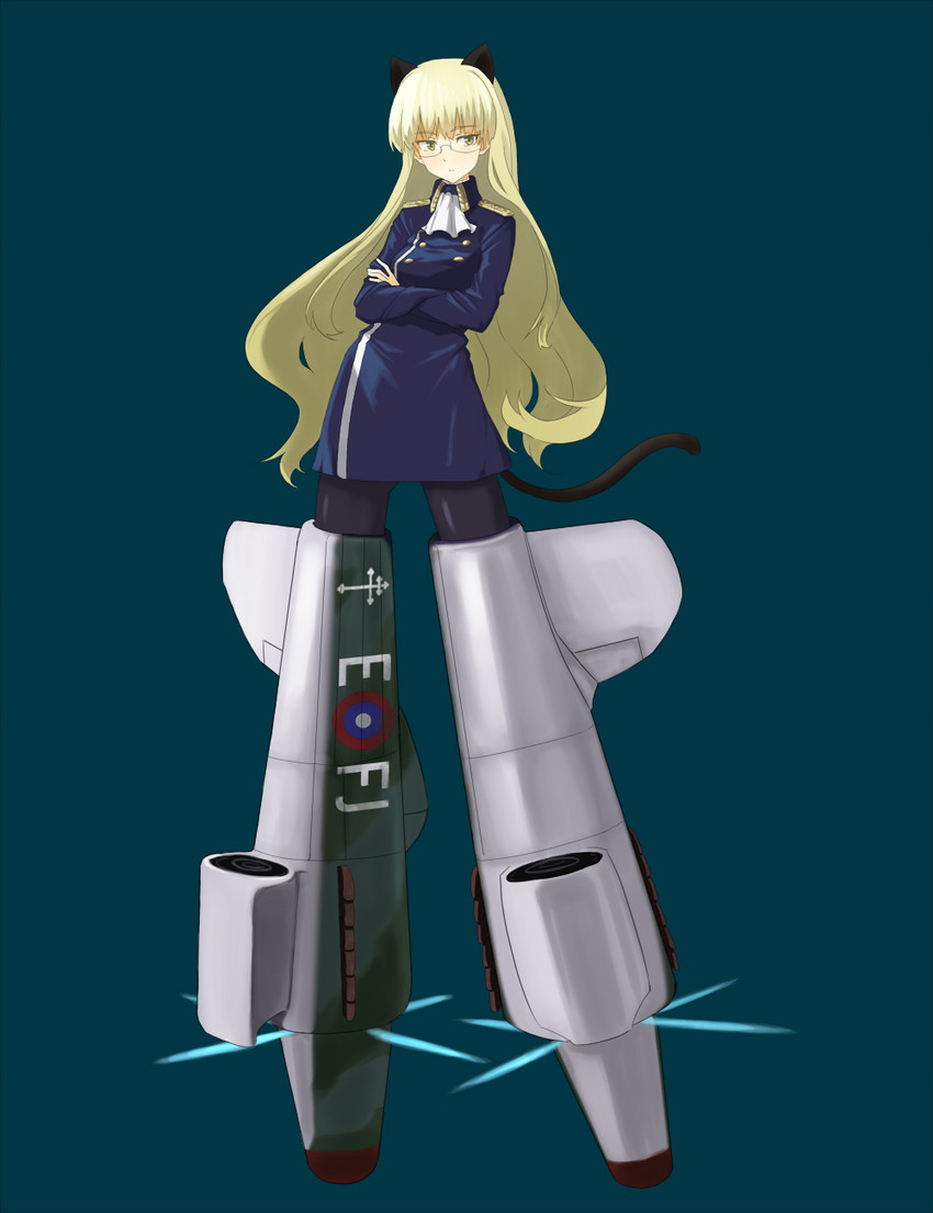 perrine h. clostermann (world witches series and 1 more) drawn by shiratama_(hockey)