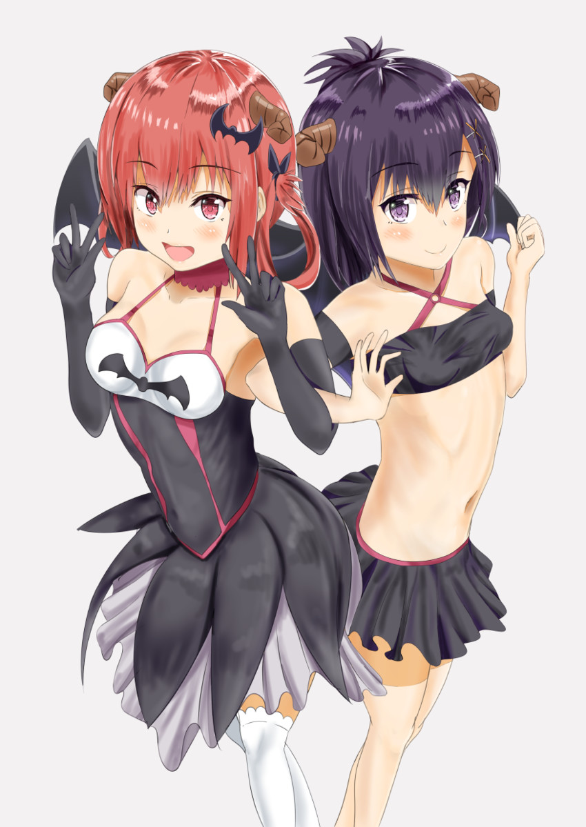 satanichia kurumizawa mcdowell and vignette tsukinose april (gabriel dropout) drawn by sakura_shibataro