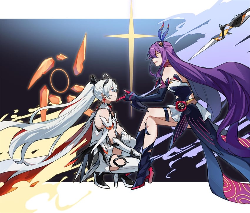 kiana kaslana and sirin (honkai and 1 more) drawn by shiying_no_yao