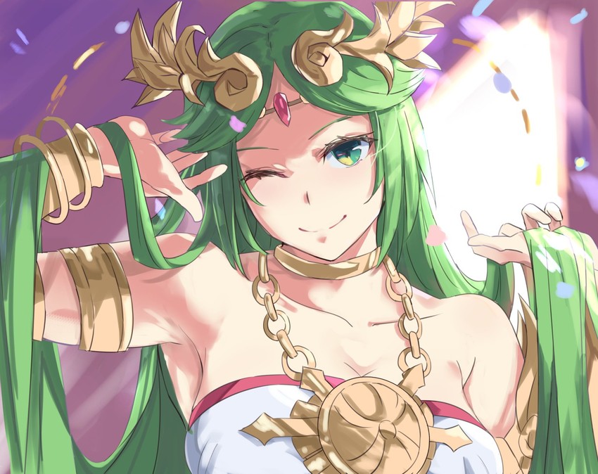 palutena (super smash bros. and 1 more) drawn by tomas_(kaosu22)